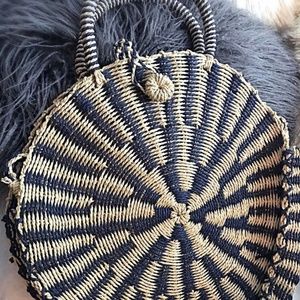 Free People Straw Tote Bag NWOT